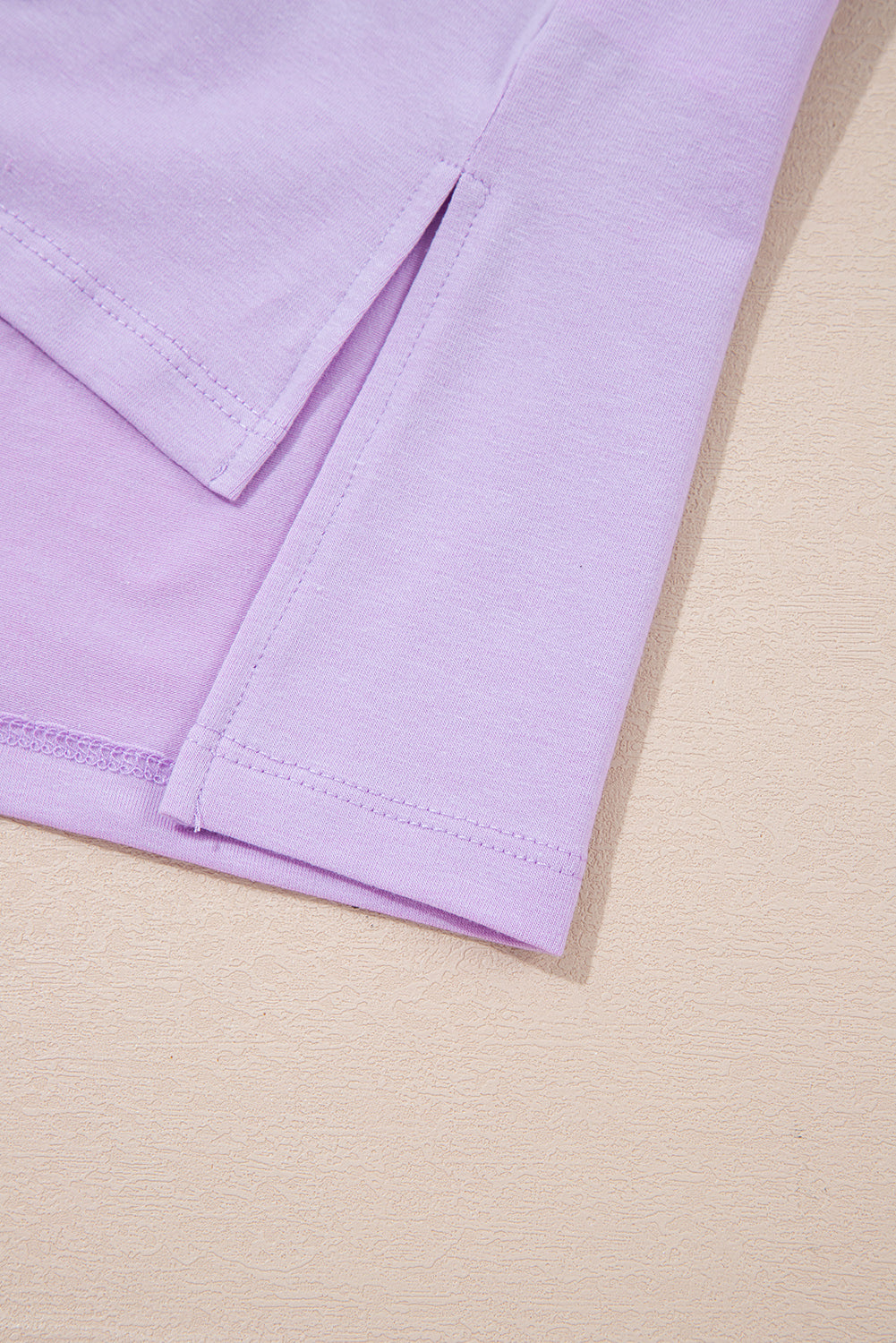 Purple Mineral Wash Casual T & Drawstring Pants Set