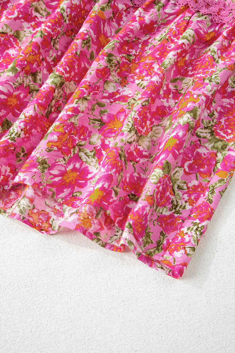 Rose Floral Lace Maxi Dress