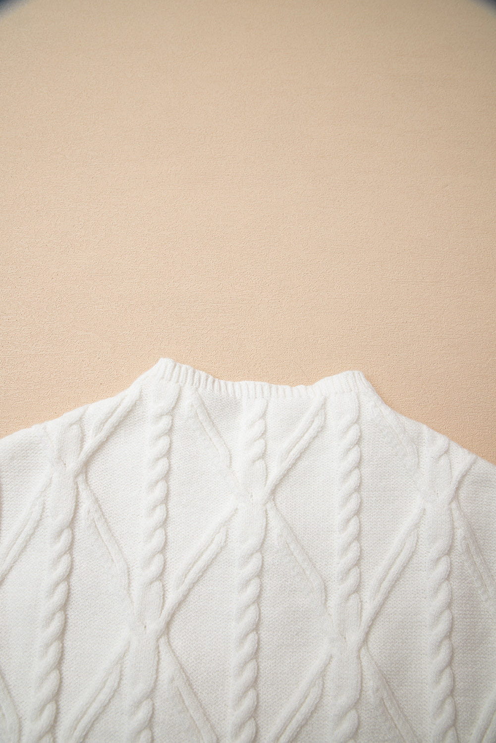 White Pearled Sweater Vest