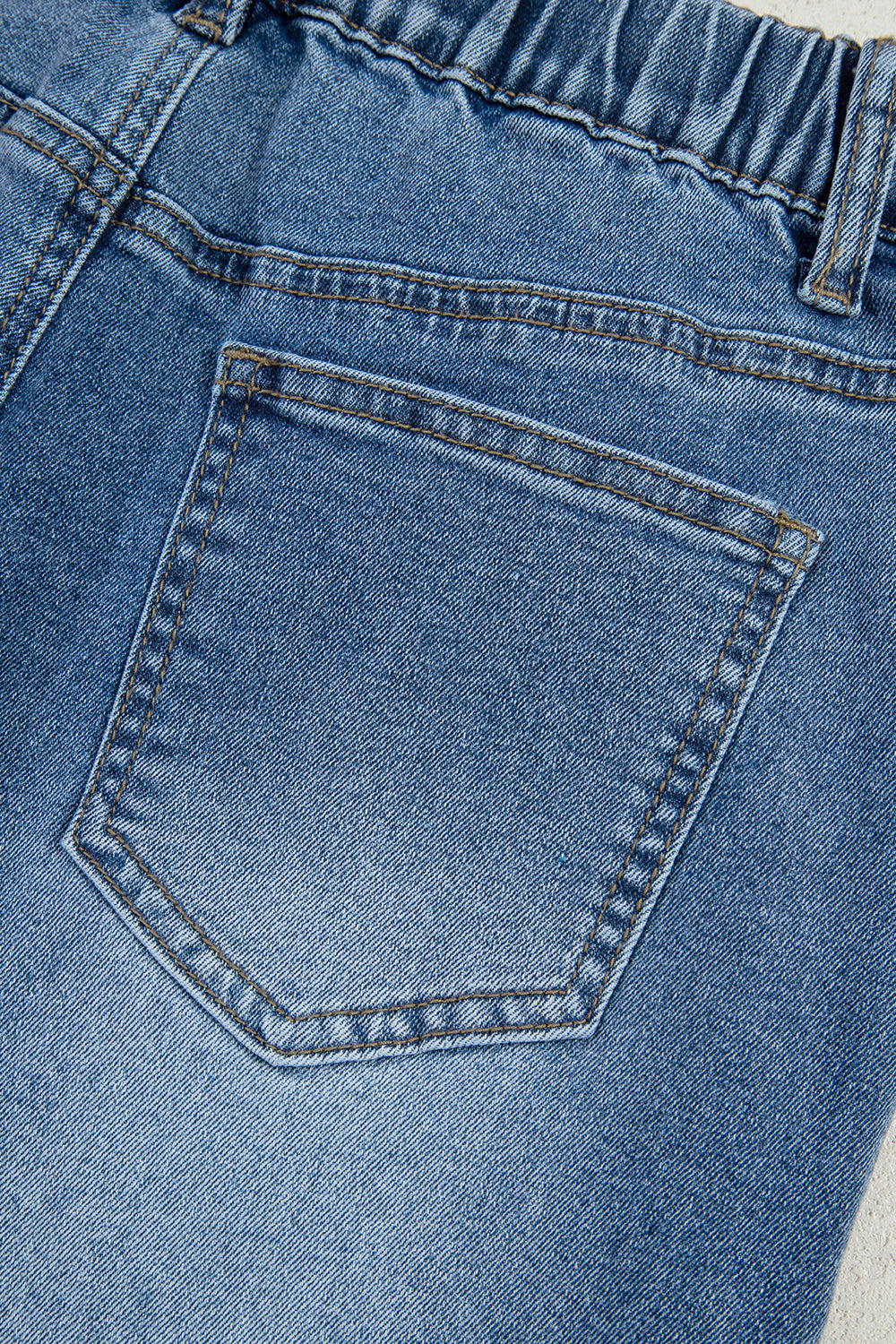 Blue Star Patchwork Wide Leg Jeans