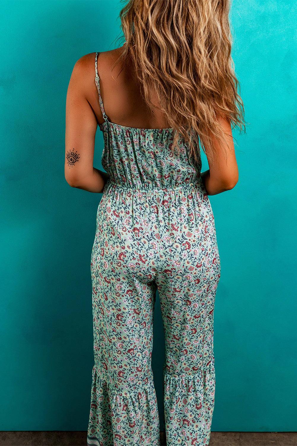 Green Bohemian Jumpsuit