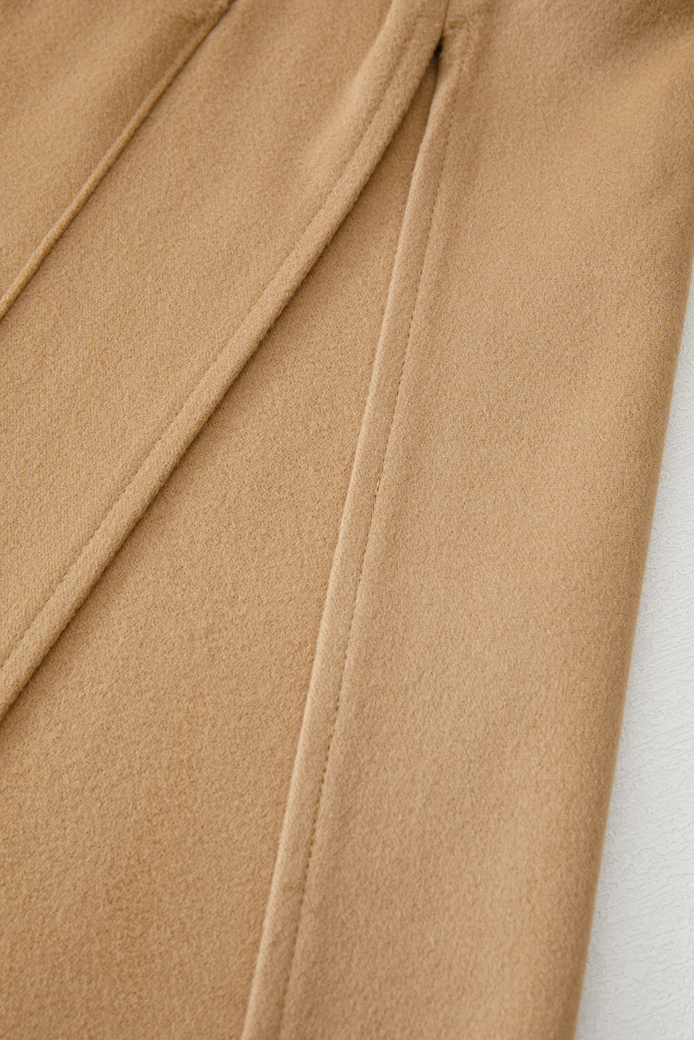 Beige Casual Zip up Coat