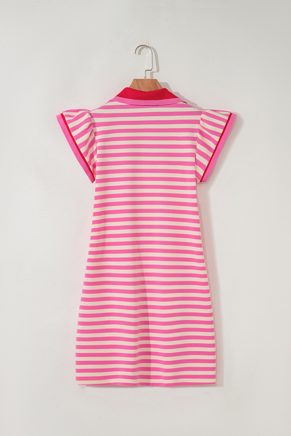 Pink Stripe Print Dress