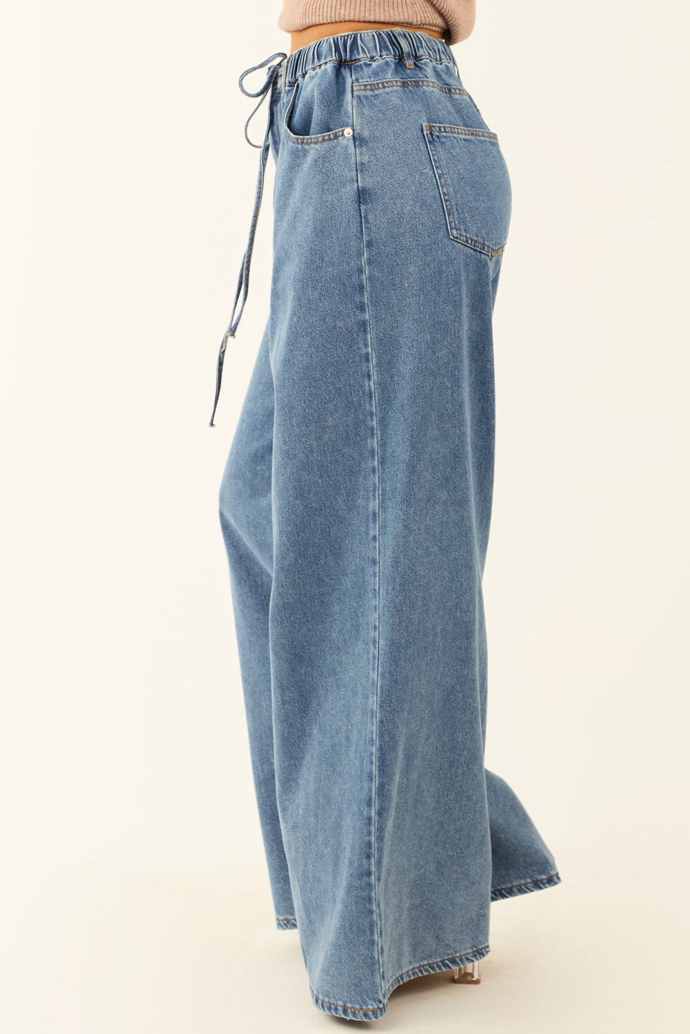 Dusk Blue Medium Wash Denim Pants