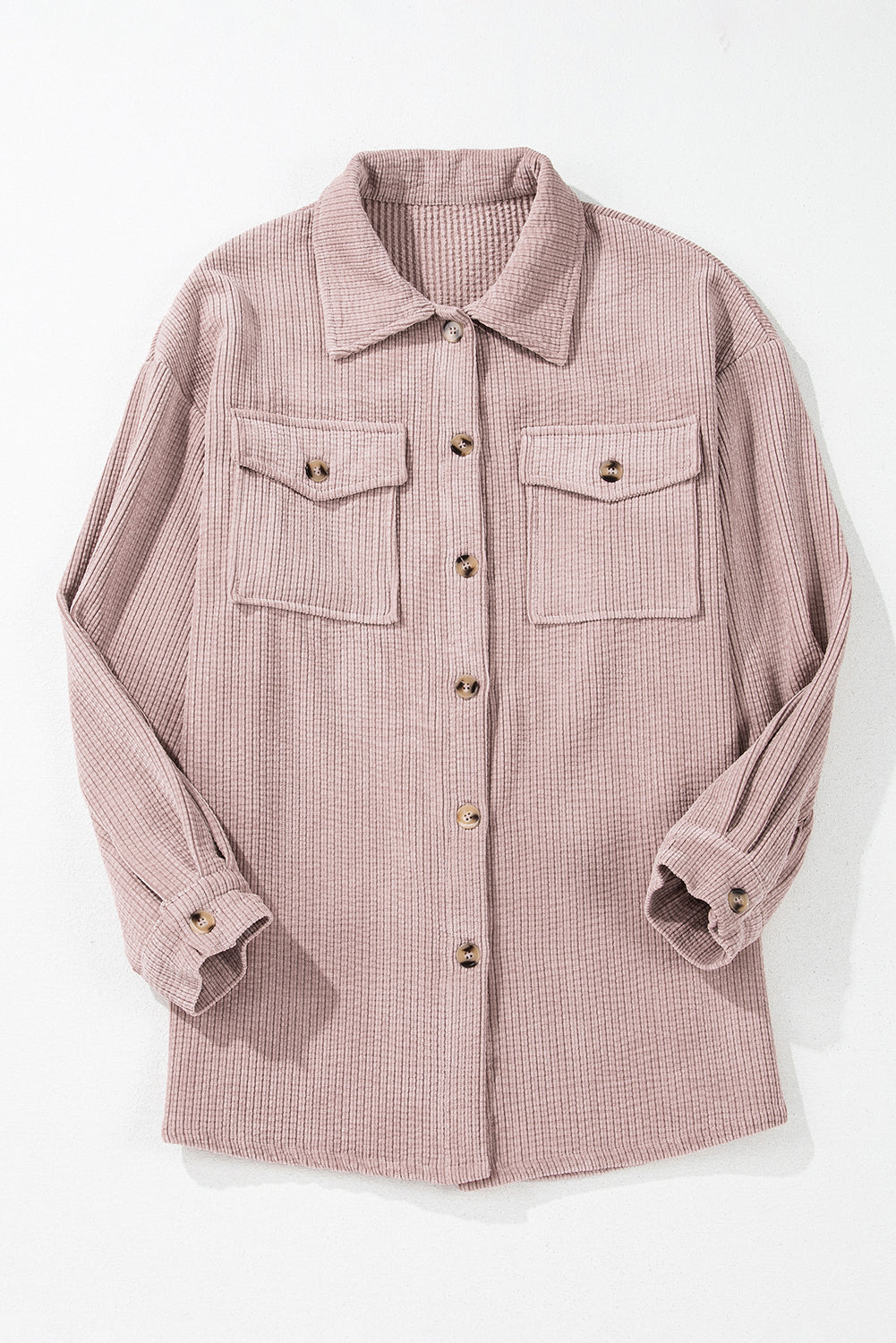 Light Pink Corduroy Shacket