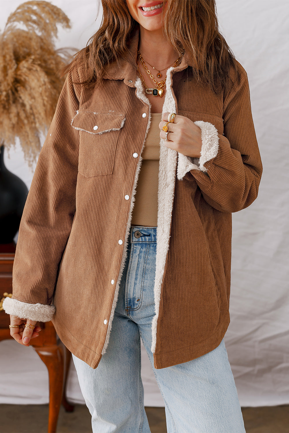 Fleece Lined Corduroy Jacket