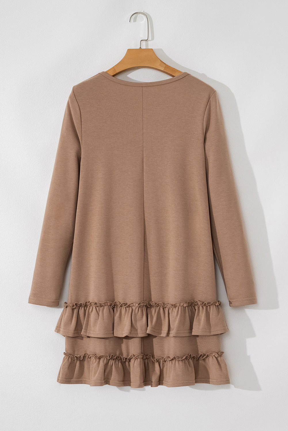 Scoop Neck Tiered Ruffled Mini Dress