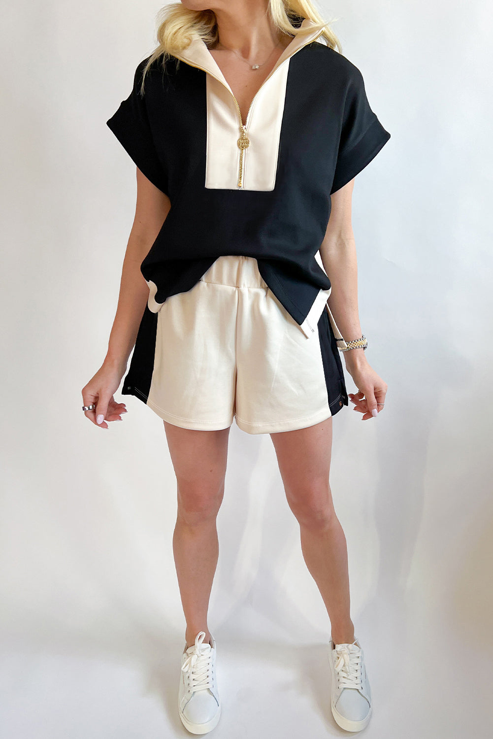 Black T Shirt and Short Set