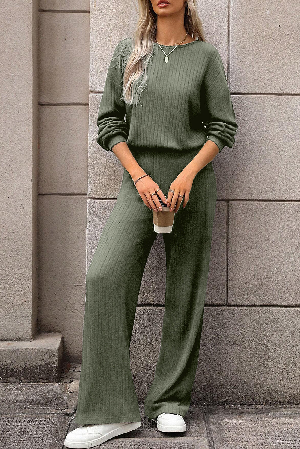 Laurel Green High Waist Jumpsuit