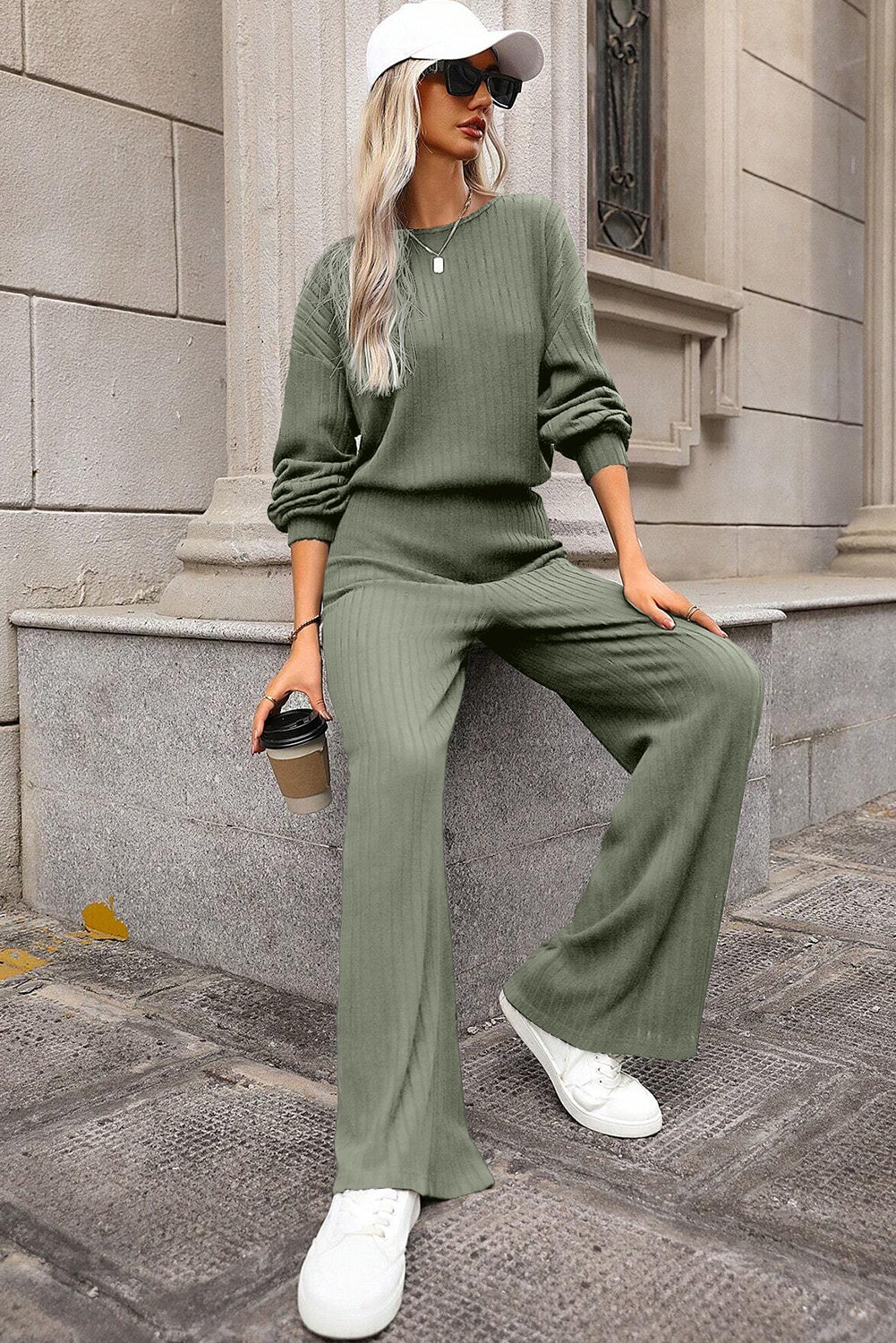 Laurel Green High Waist Jumpsuit
