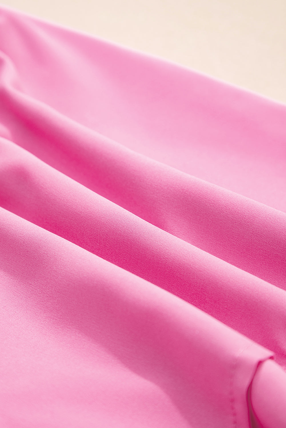Bright Pink Crossed Waist Shorts