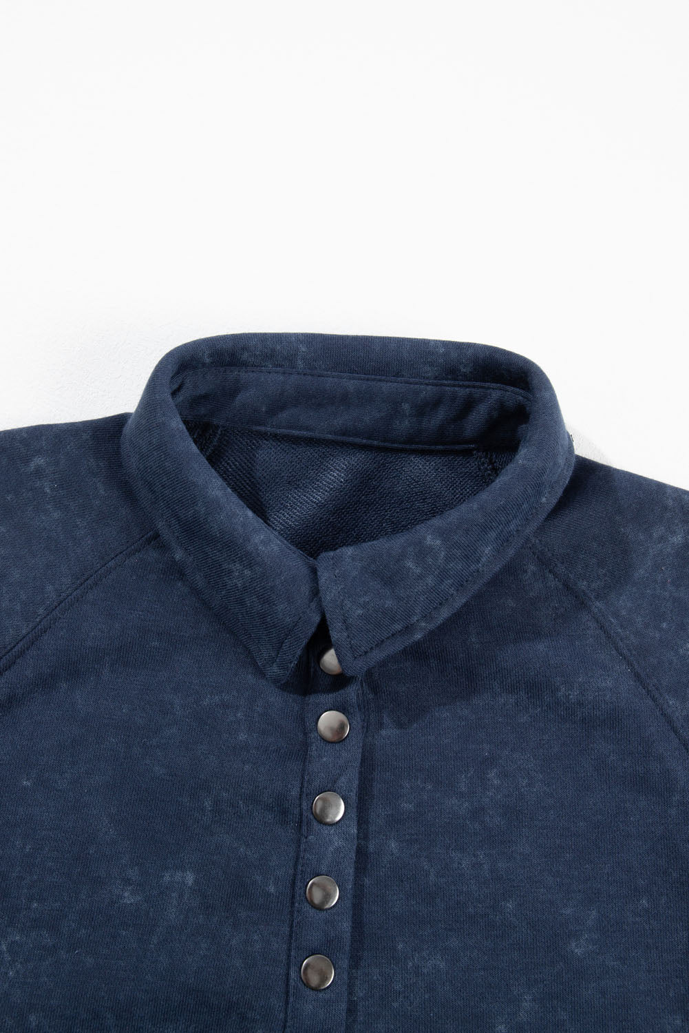 Blue Washed Pullover Sweatshirt