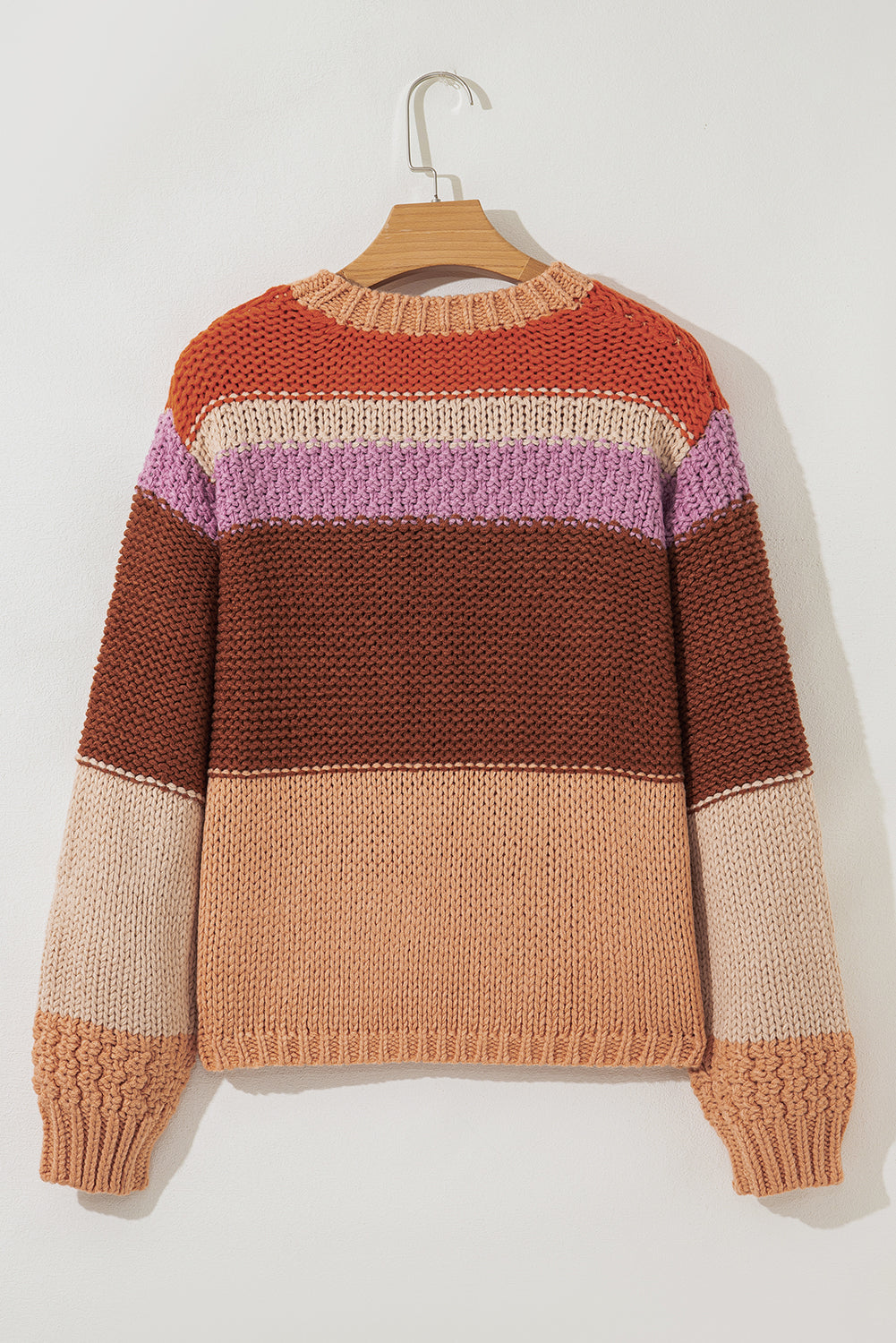 Multicolour Cropped Knitted Sweater