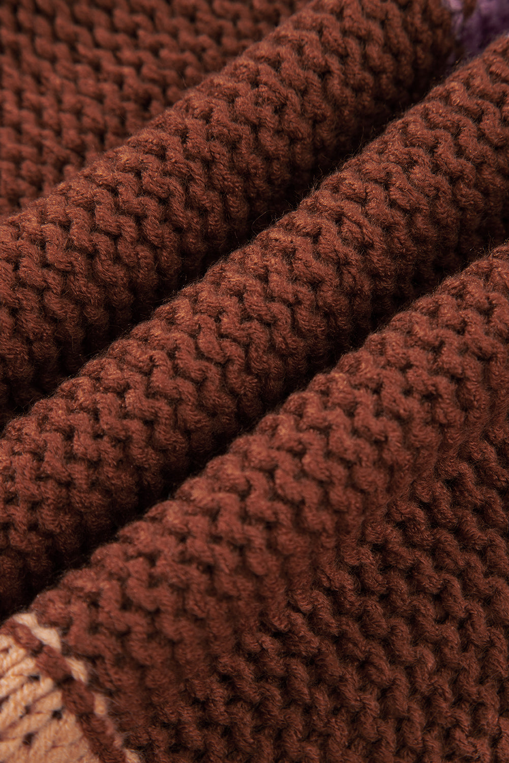 Multicolour Cropped Knitted Sweater