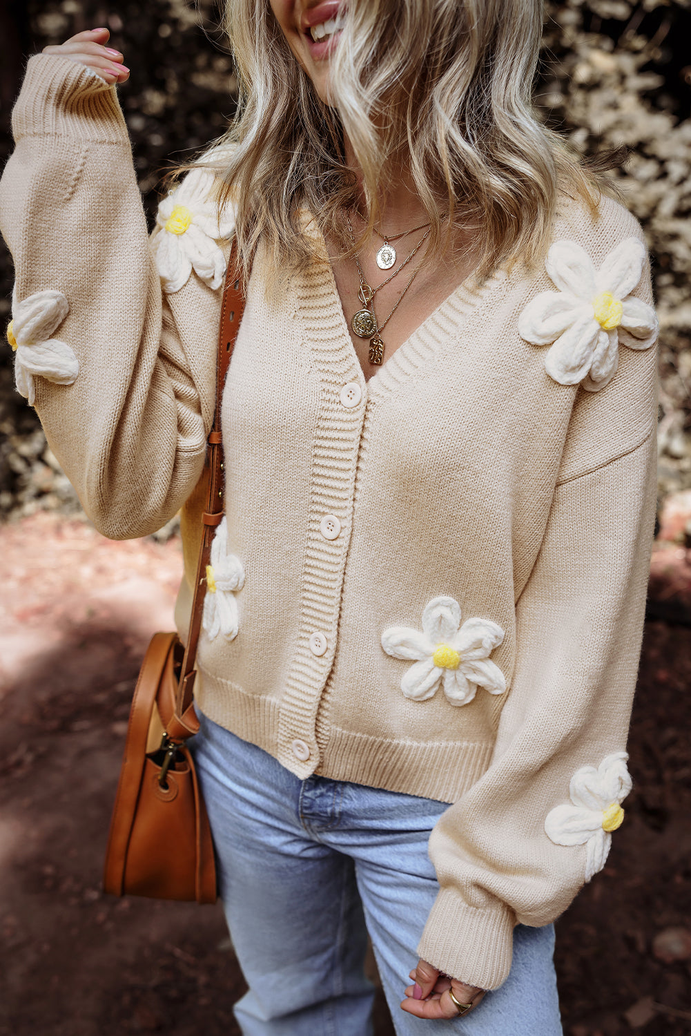 Elegant Flower Cardigan