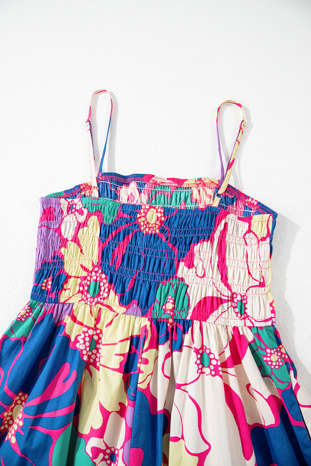 Purple Floral Print Maxi Dress