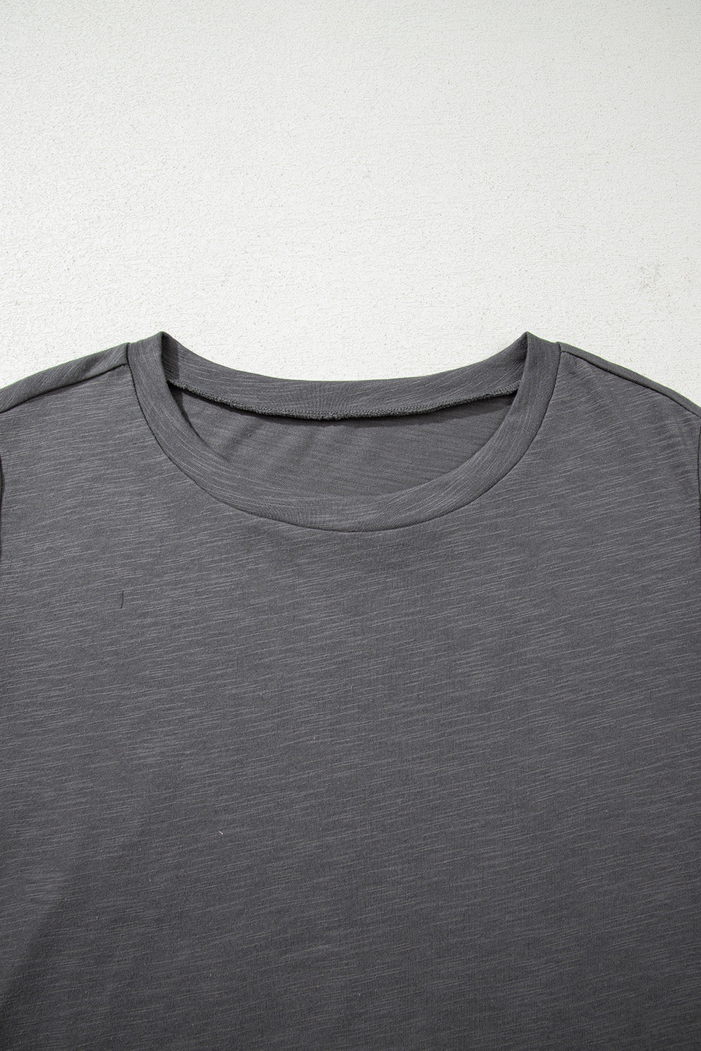 Dark Grey Ruffled Top