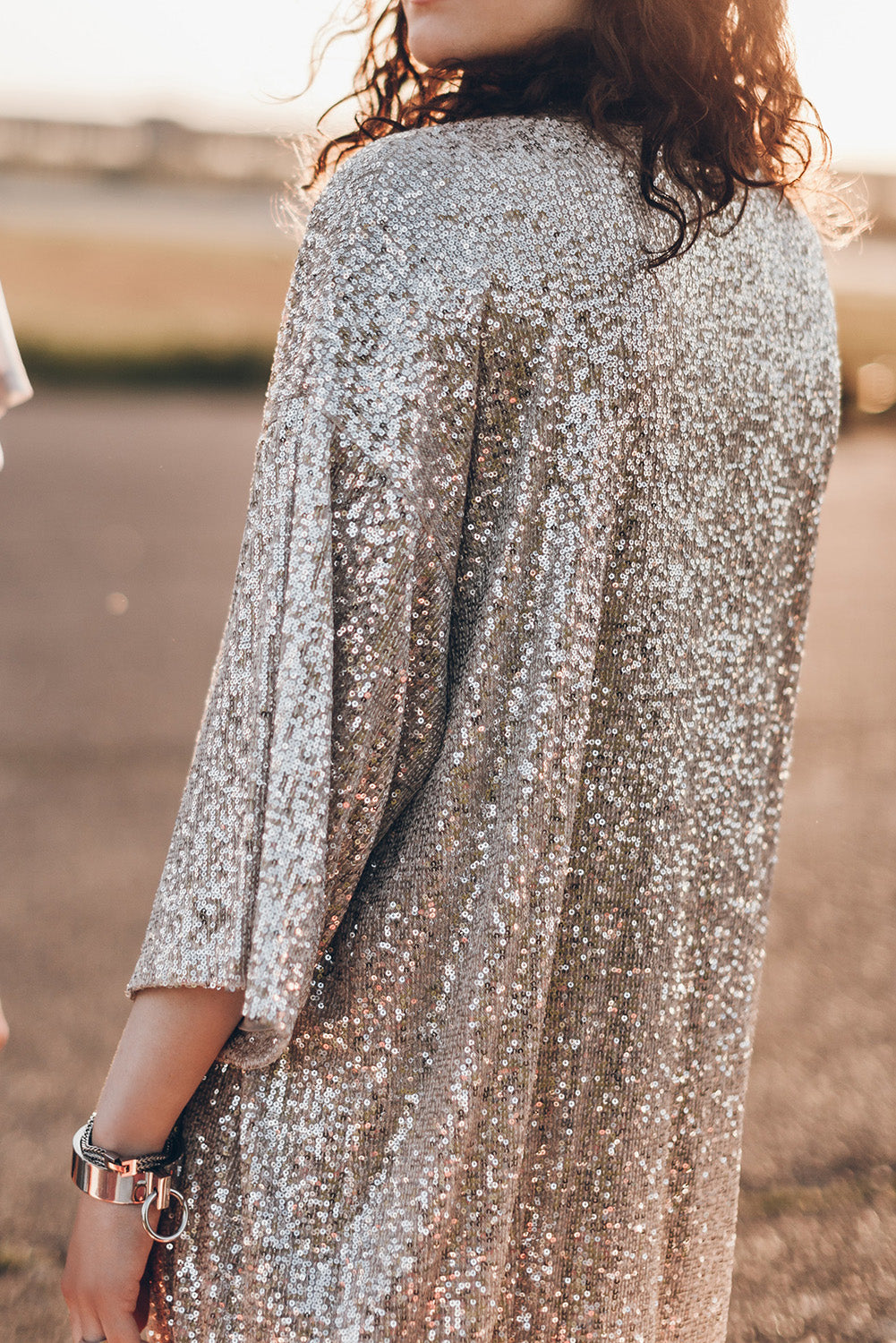 Apricot Open Front Duster Kimono