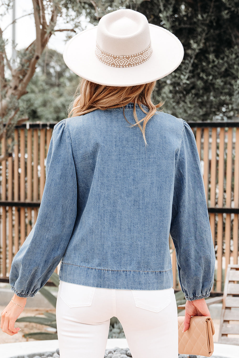 Blue Denim Top