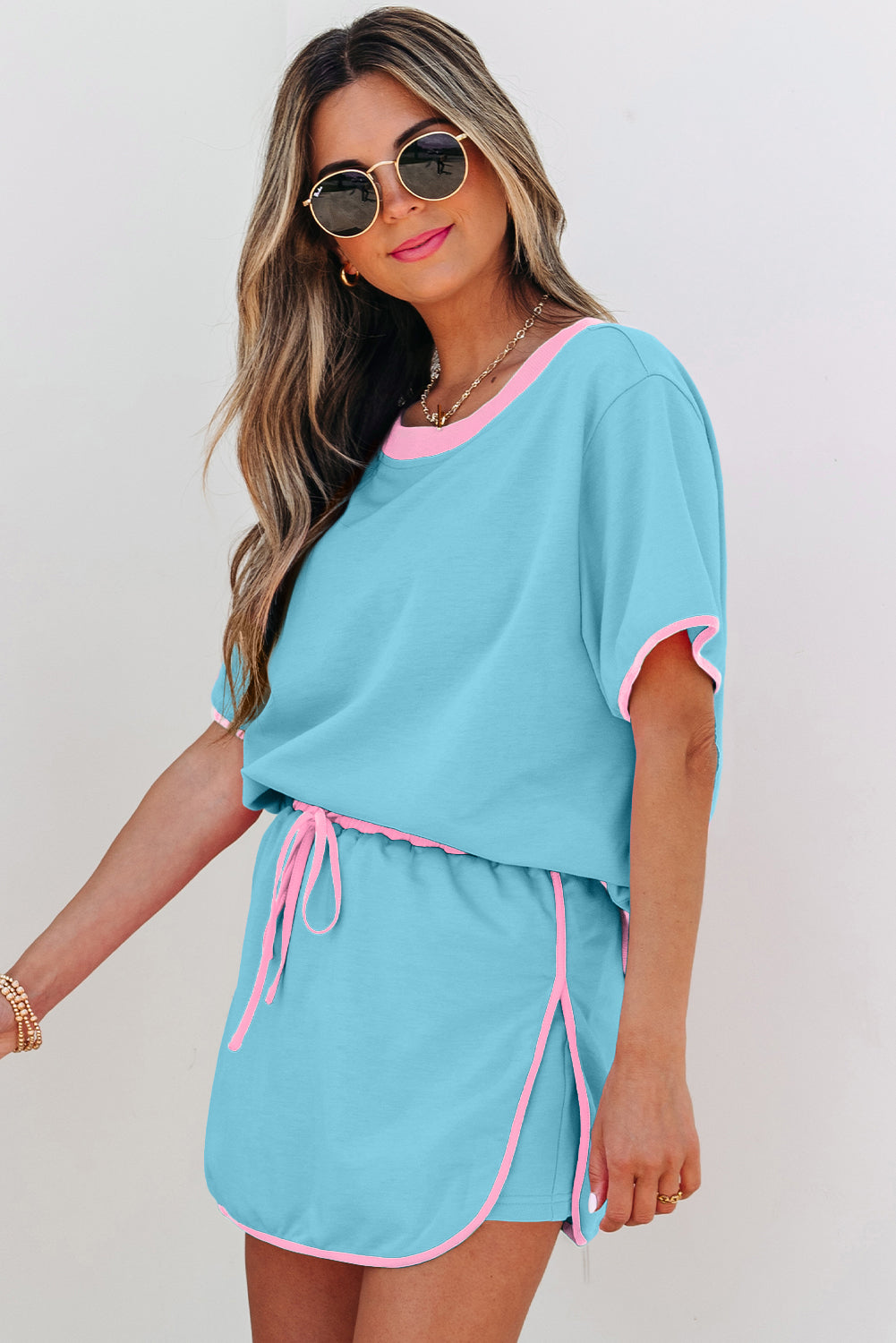 Turquoise Colorblock Set