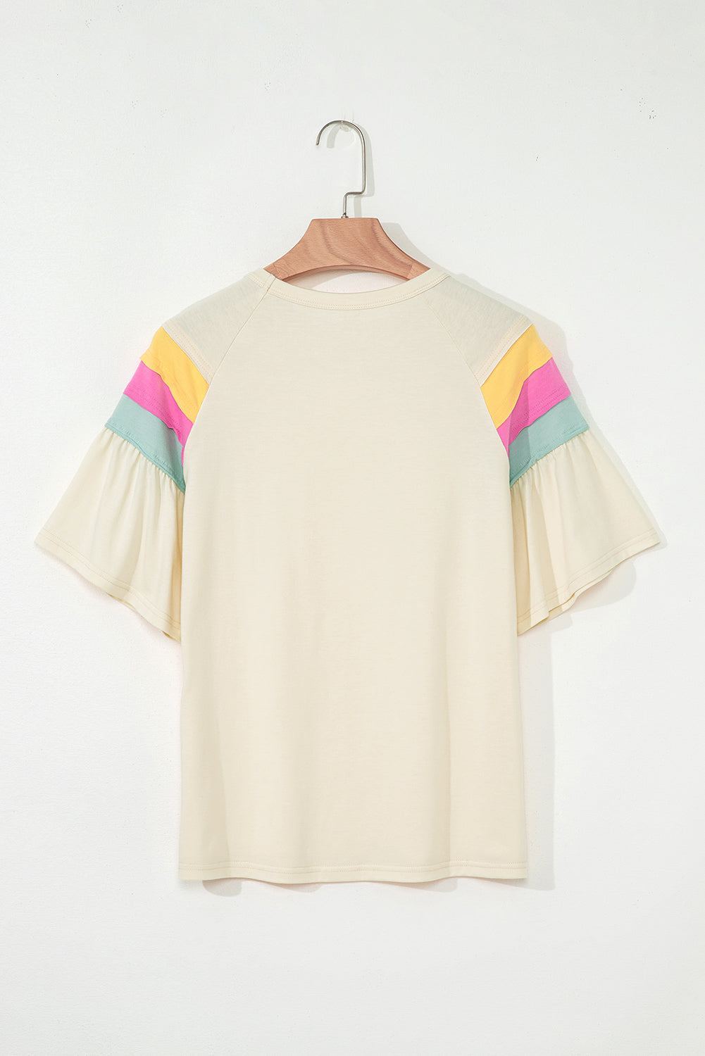 White Color Block T Shirt