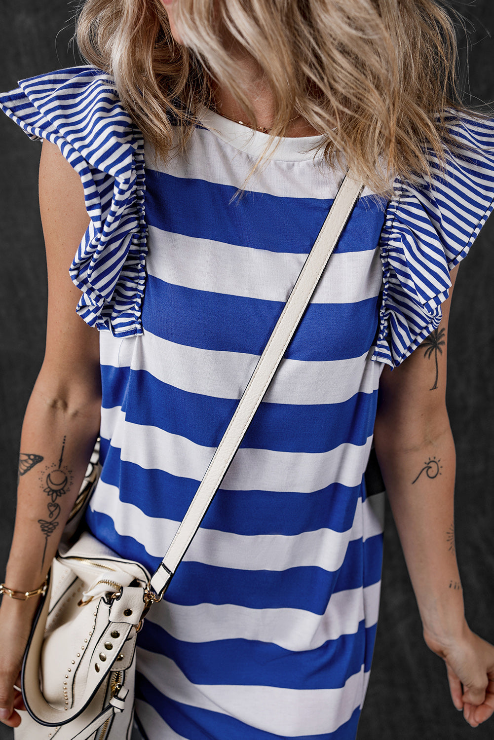 Sky Blue Stripe Dress