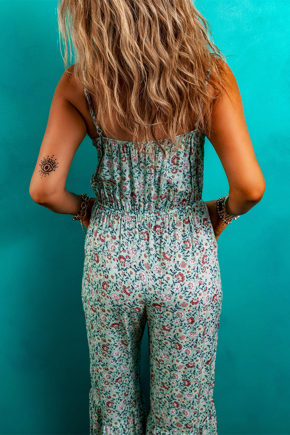 Green Bohemian Jumpsuit