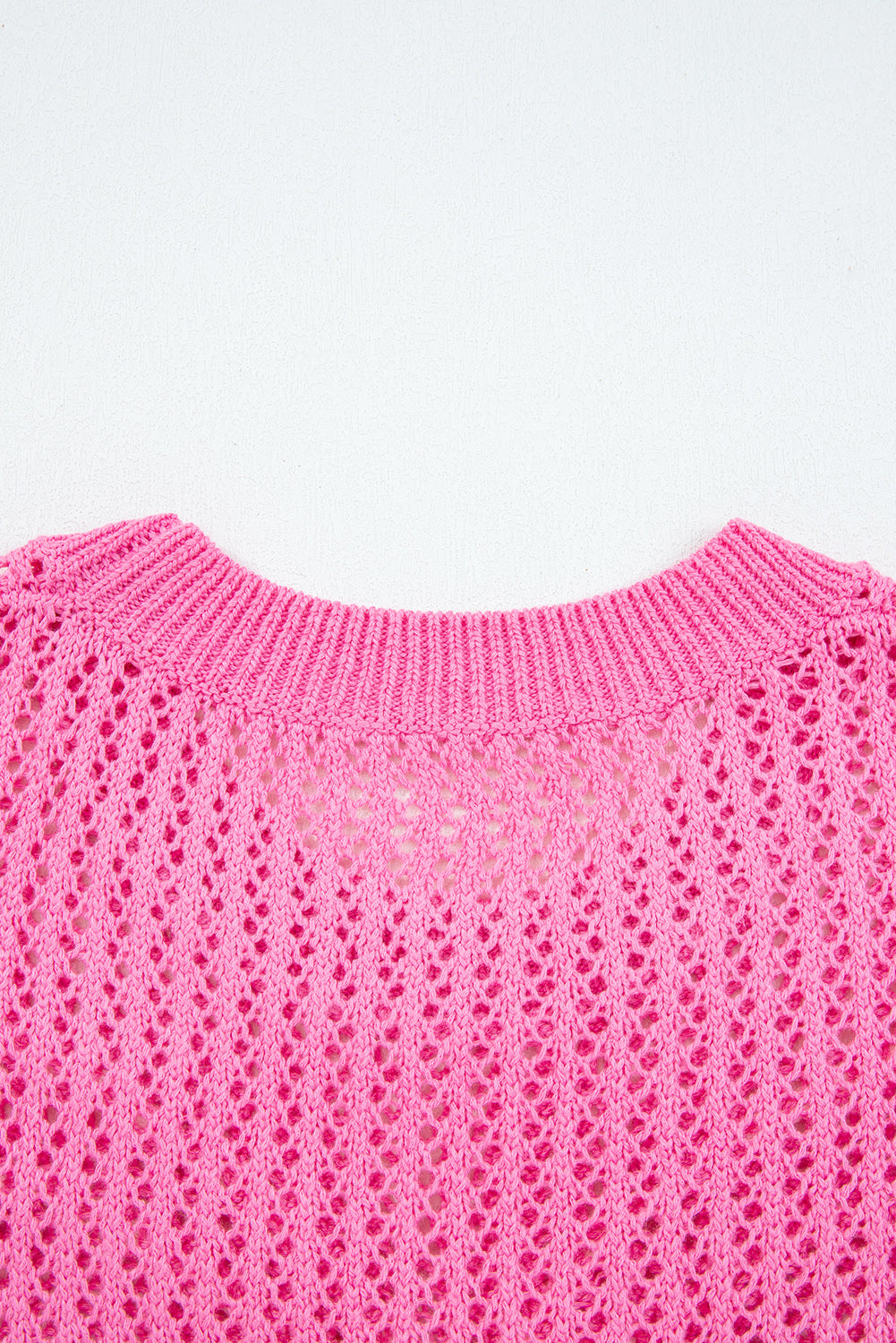 Pink Bow Knitted Drop Sweater