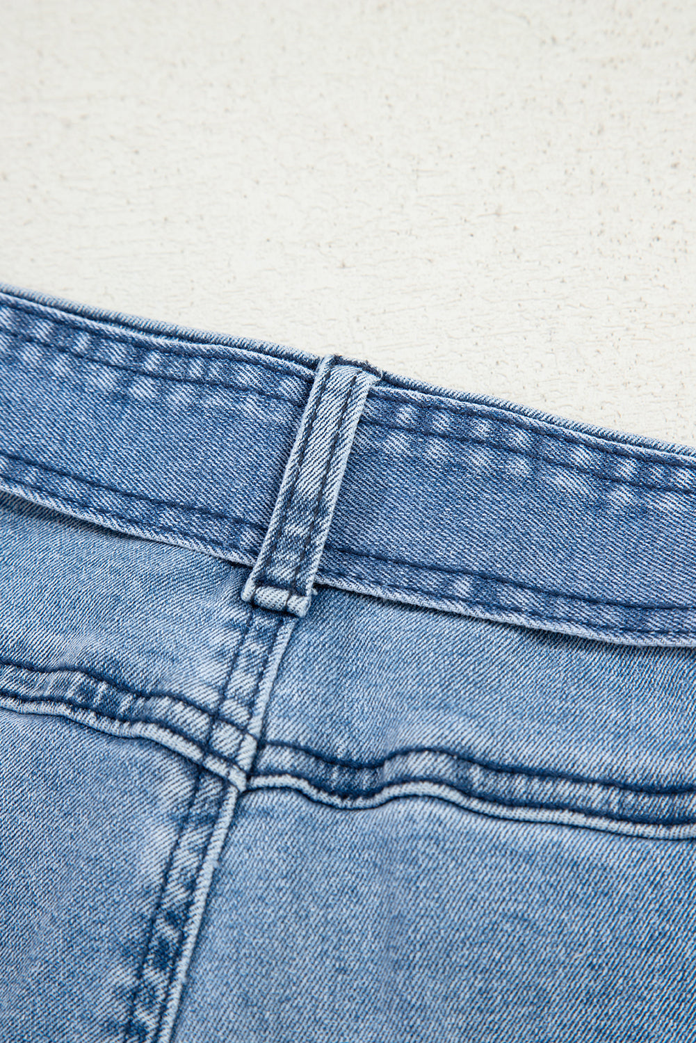 Blue Western Wide Leg Jeans