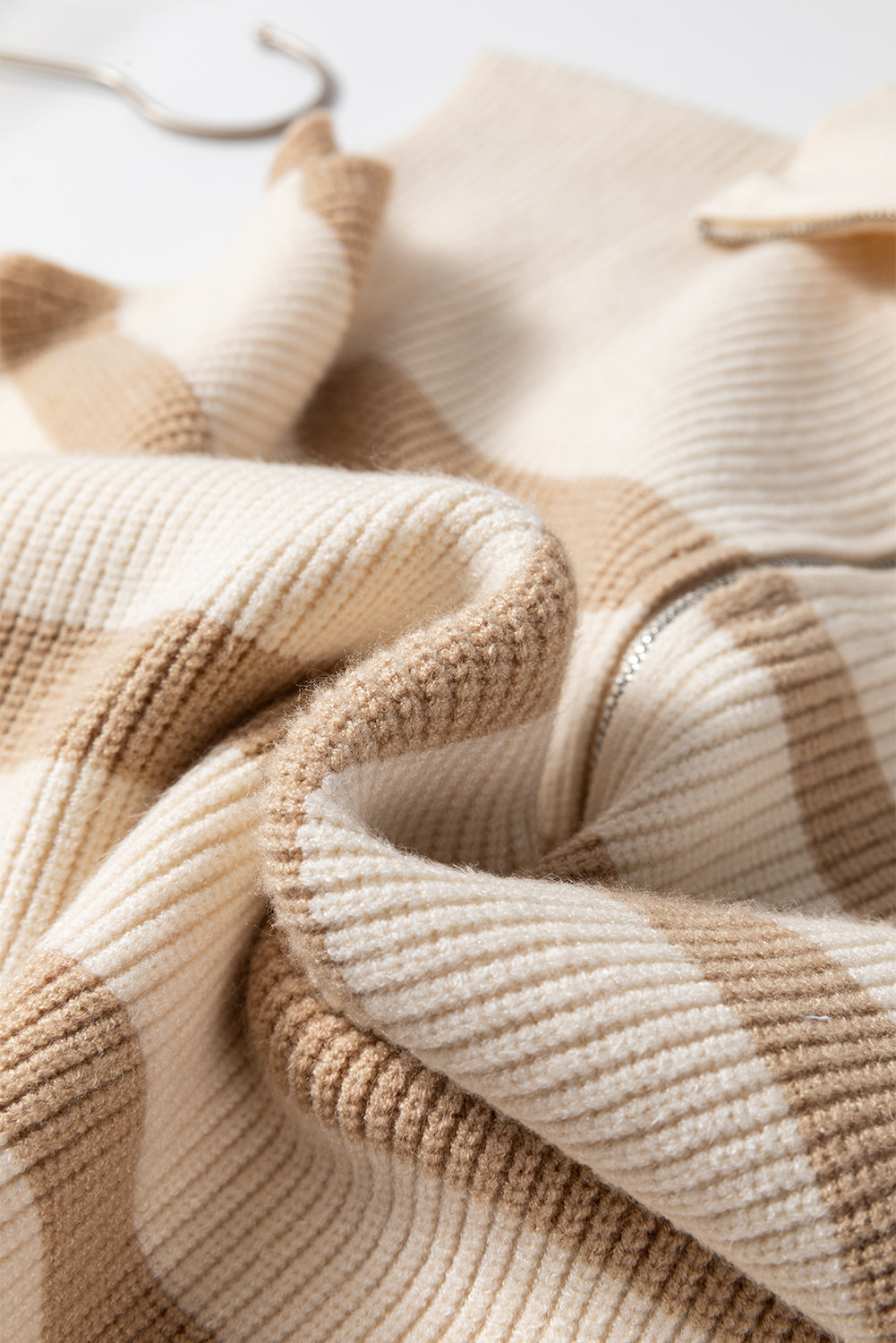 Khaki Stripe Sweater Vest