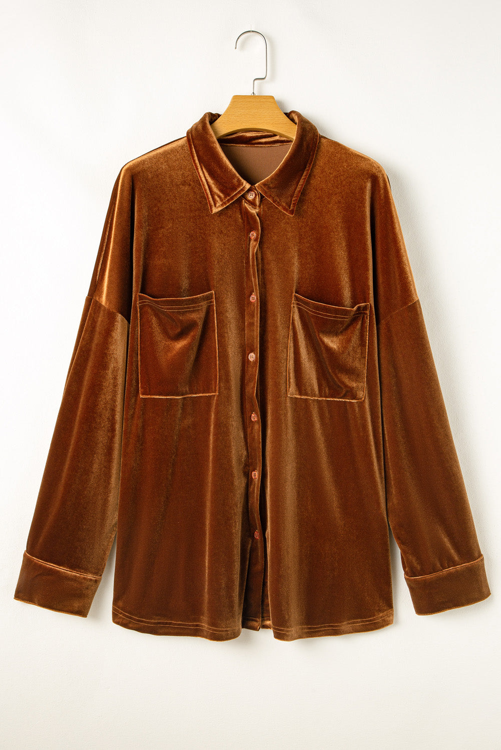 Chestnut Velvet Shirt