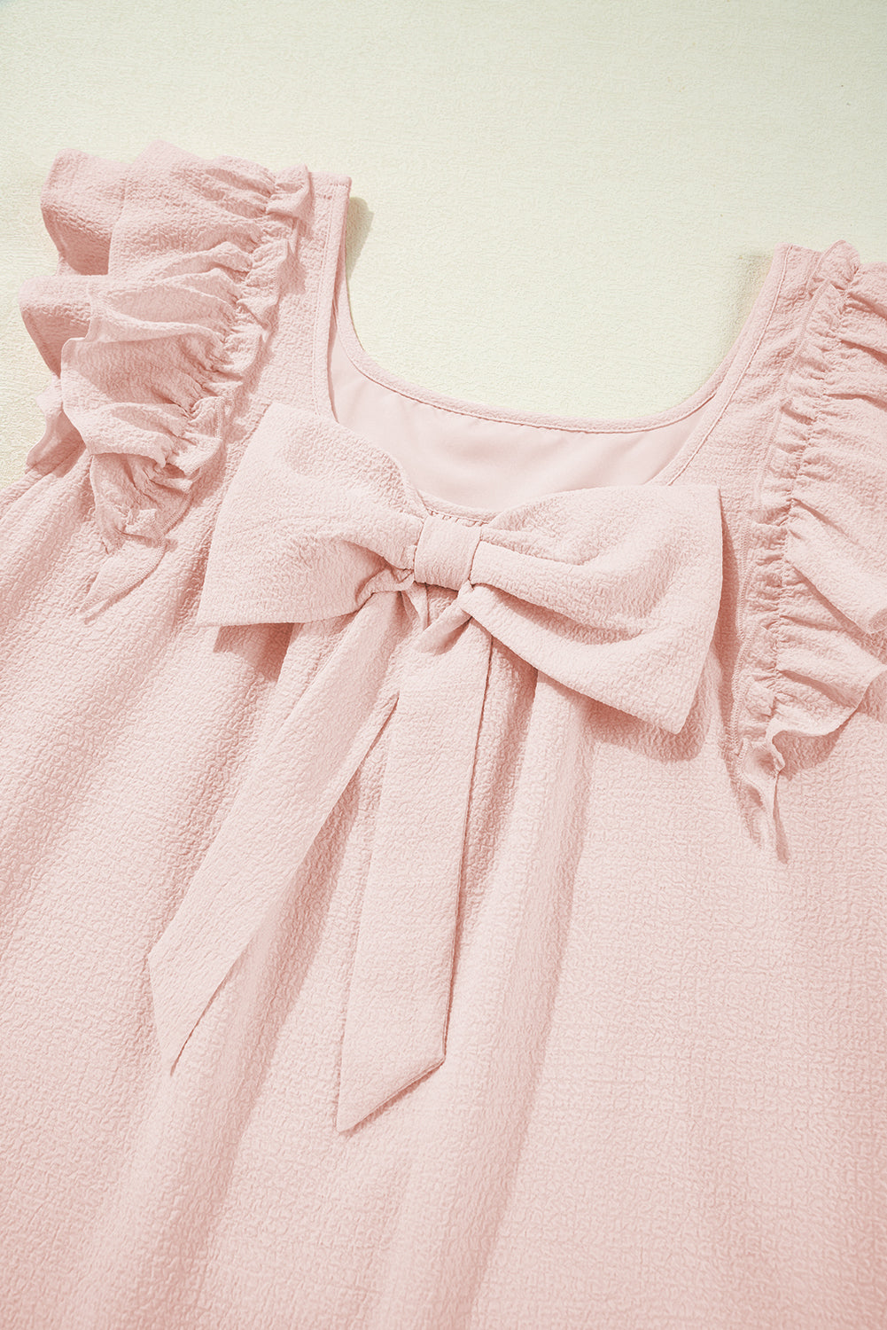 Light Pink Bow Back Mini Dress