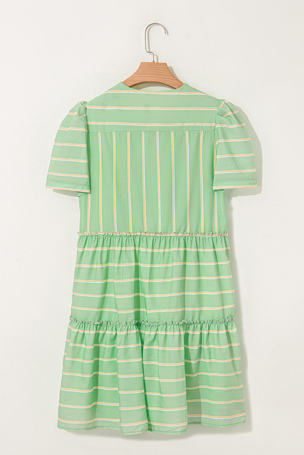 Green Stripe A-line Dress