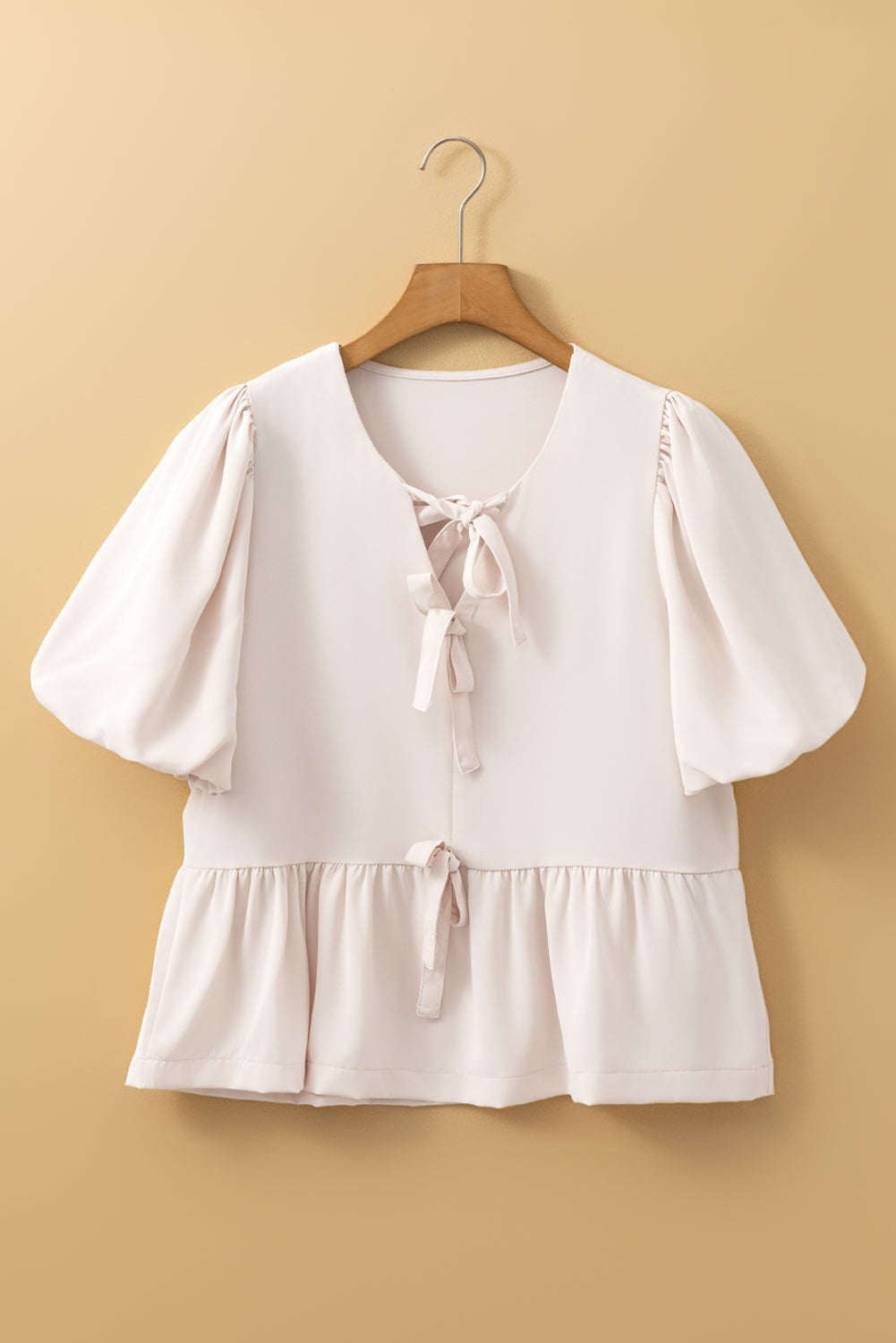 White Bow Blouse