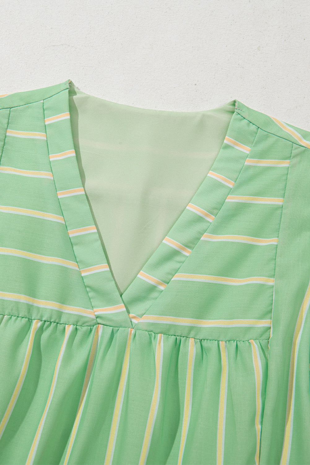 Green Stripe A-line Dress