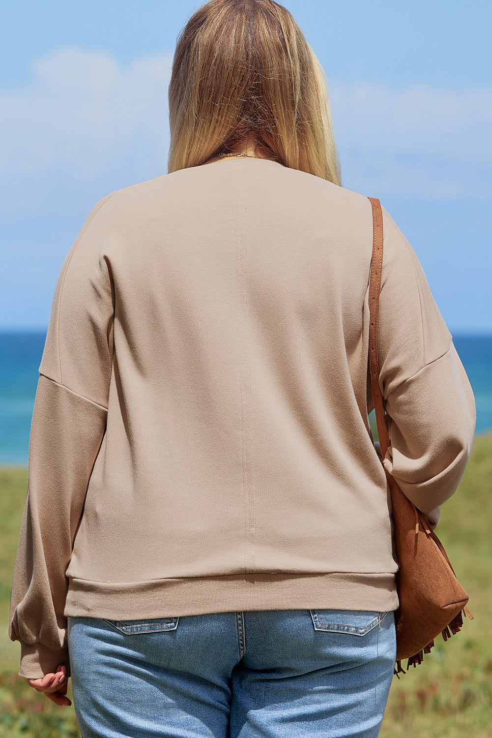 Khaki Floral Peace Sign Sweatshirt