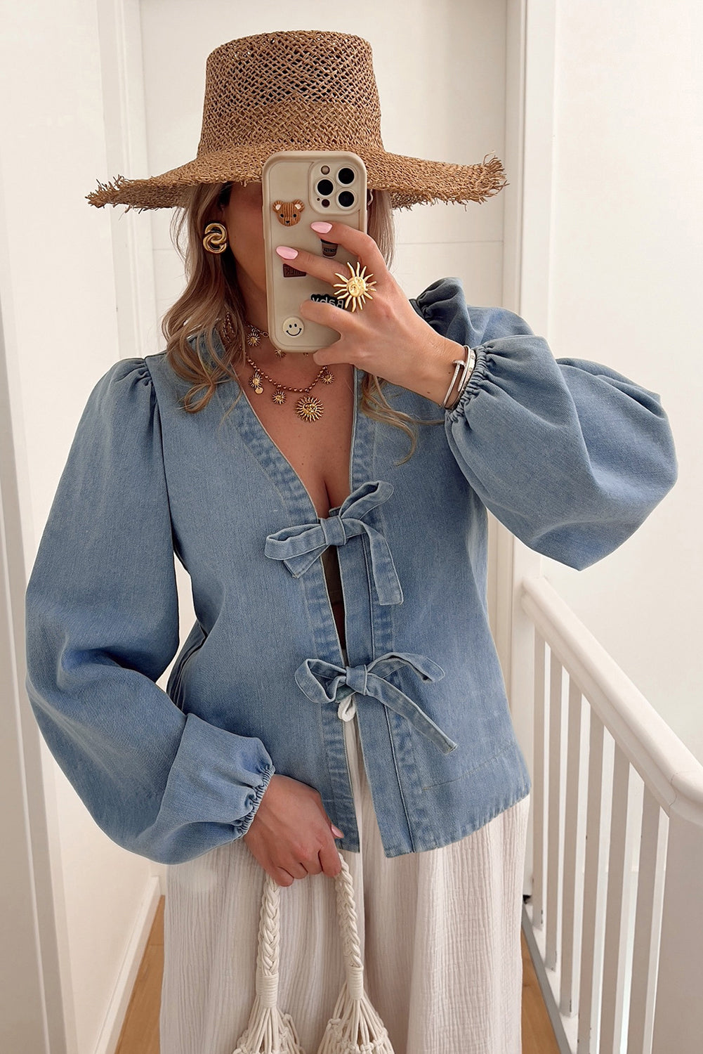 Blue Denim Top