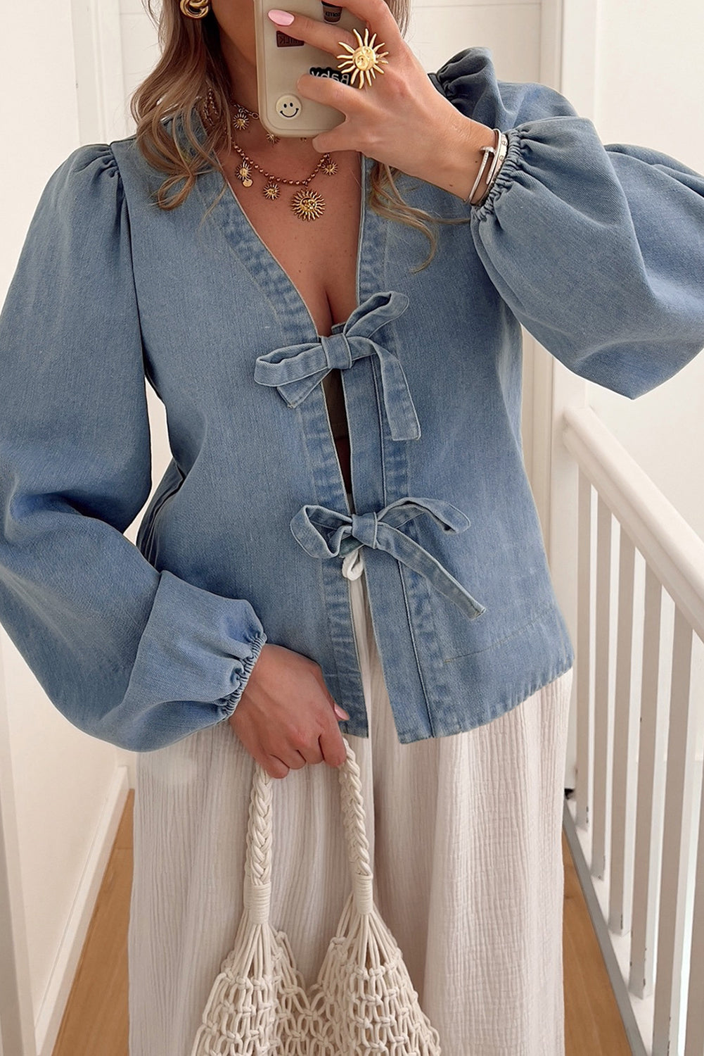 Blue Denim Top