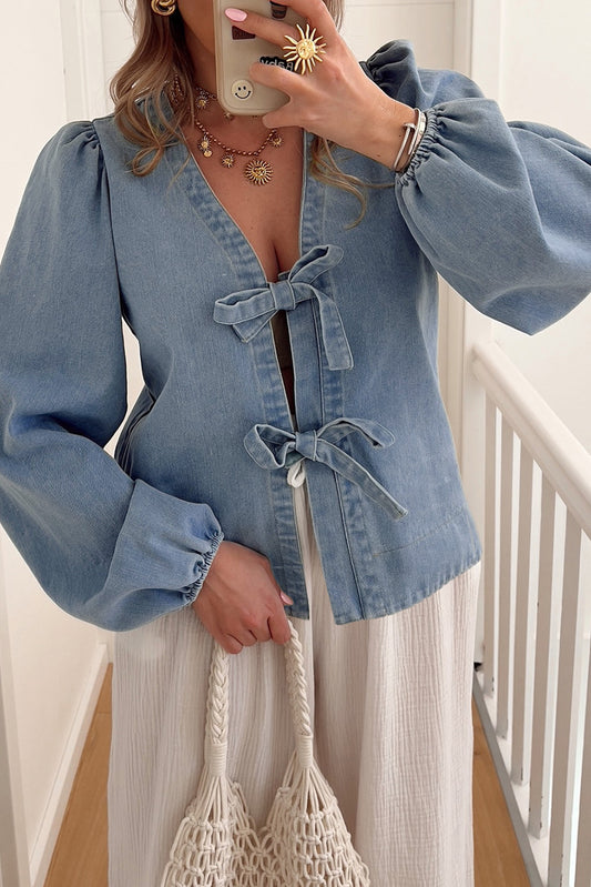 Blue Denim Top