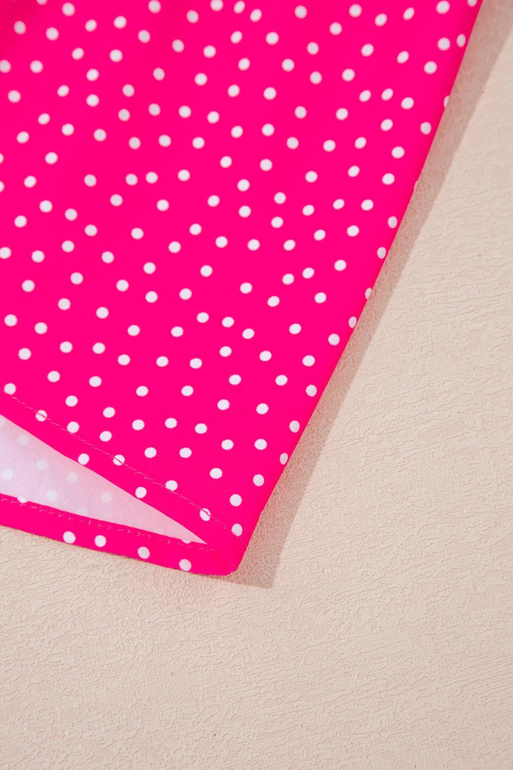 Rose Polka Dot Print Midi Dress