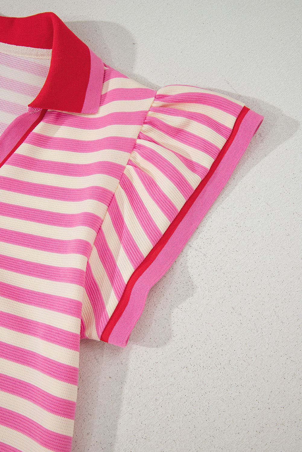 Pink Stripe Print Dress