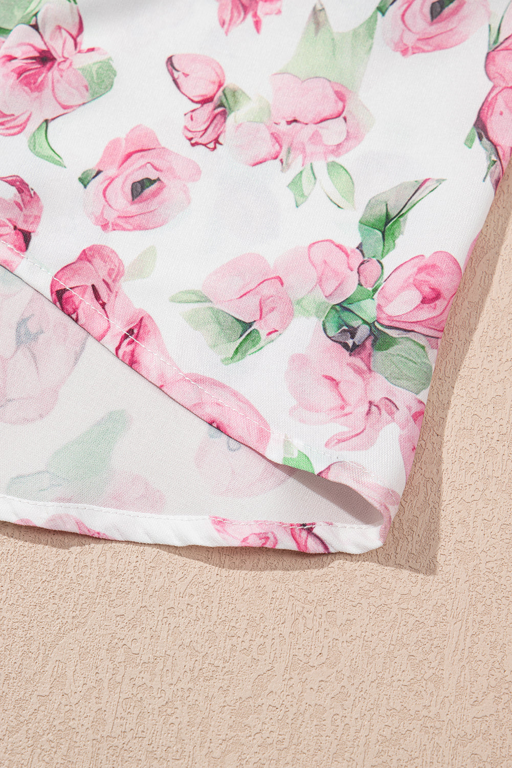 Pink Floral Mini Dress