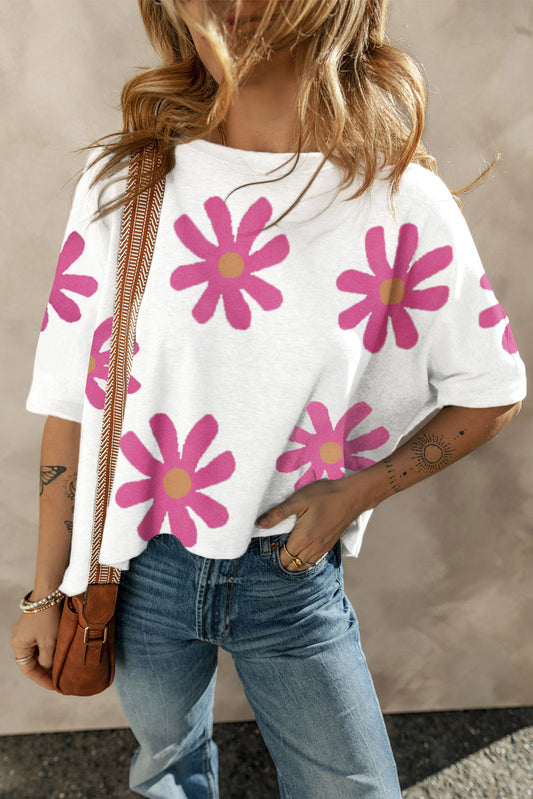 White Daisy Flower Shirt