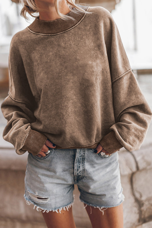 Brown Pullover Sweatshirt