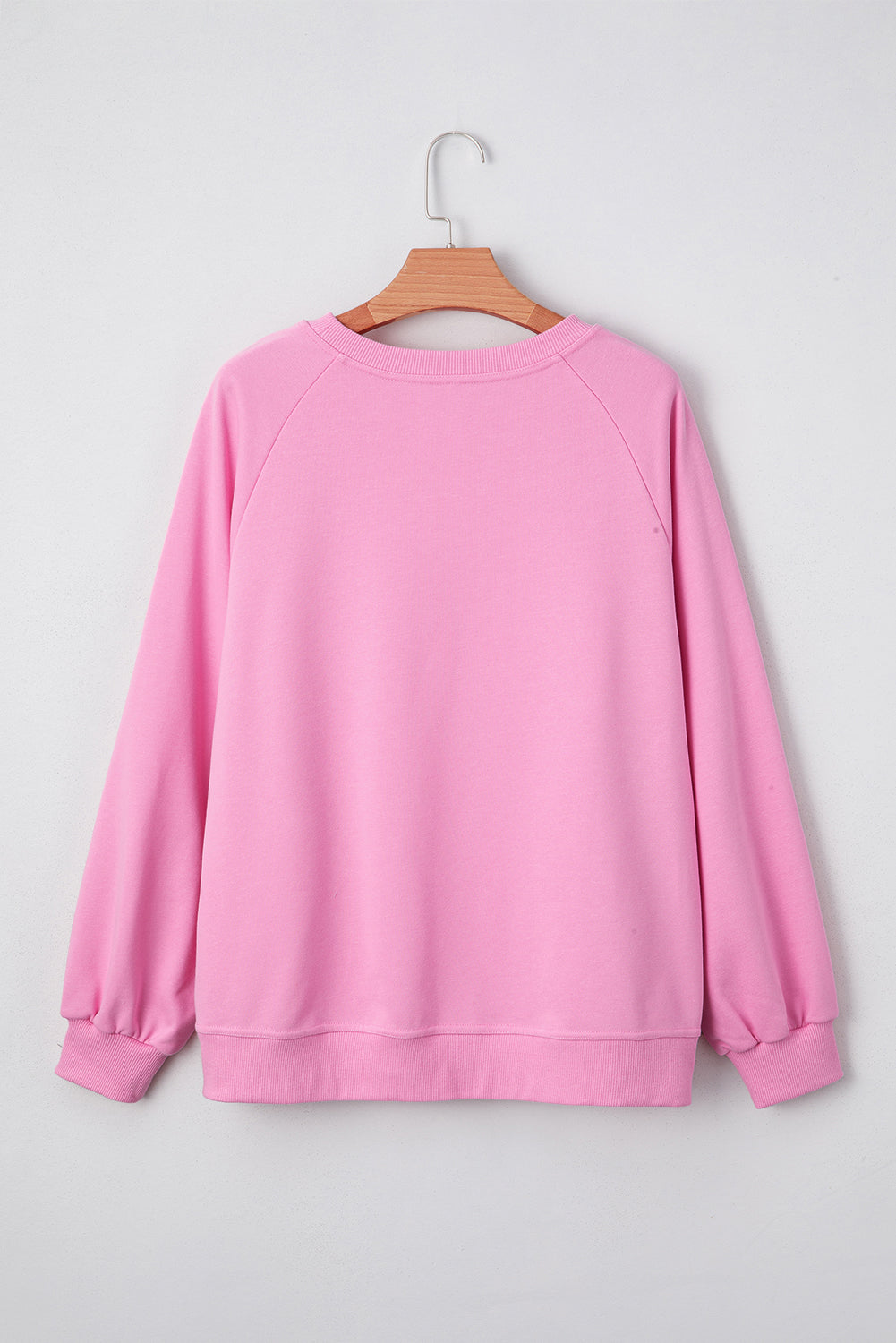 Bright Pink Lace Sweatshirt