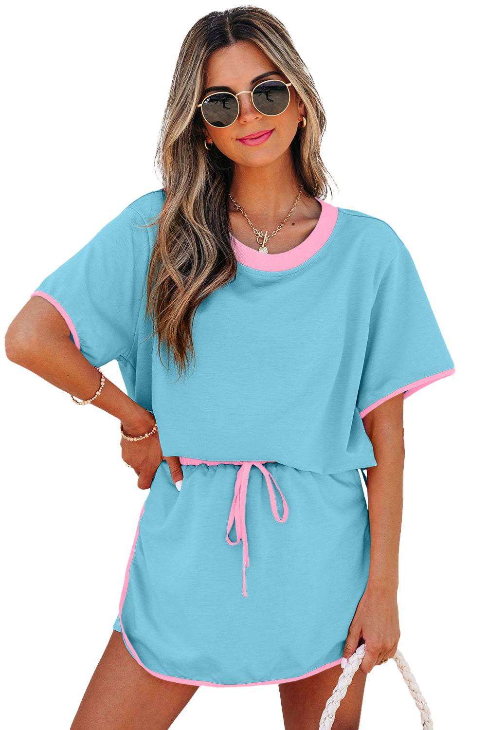 Turquoise Colorblock Set