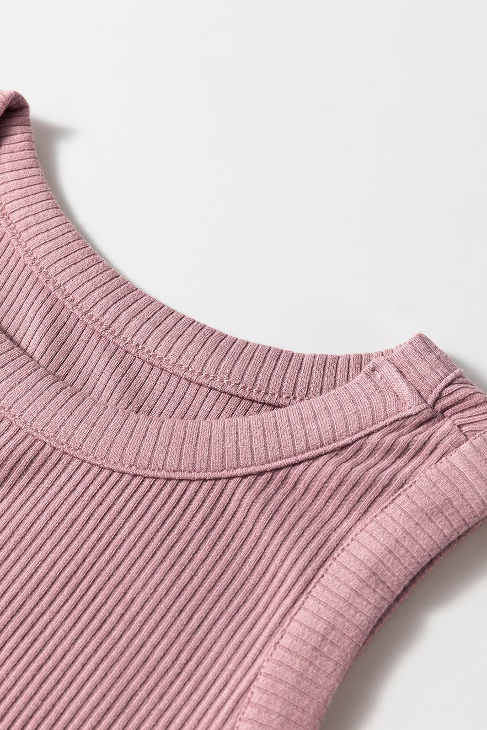 Rose Ribbed Midi Dress