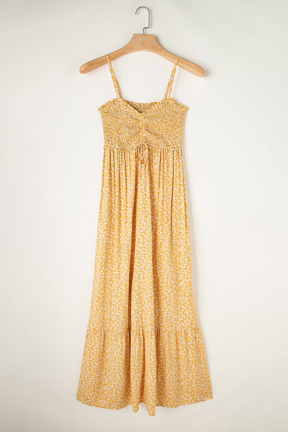 Yellow Frilly Maxi Dress