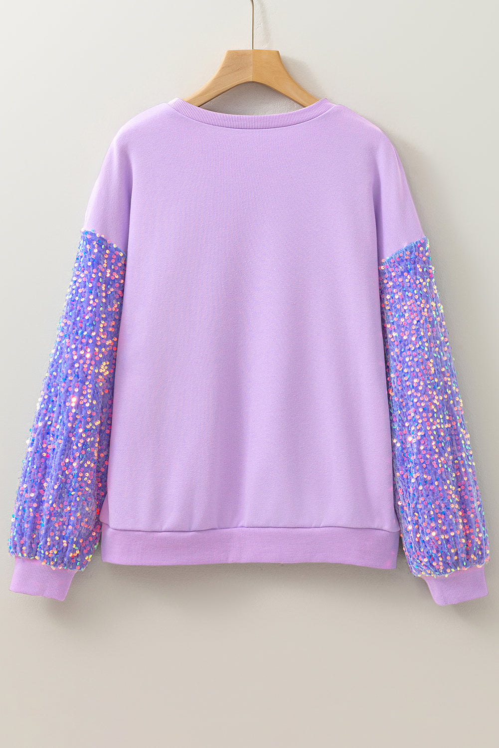 Orchid Petal Sequin Pullover Top