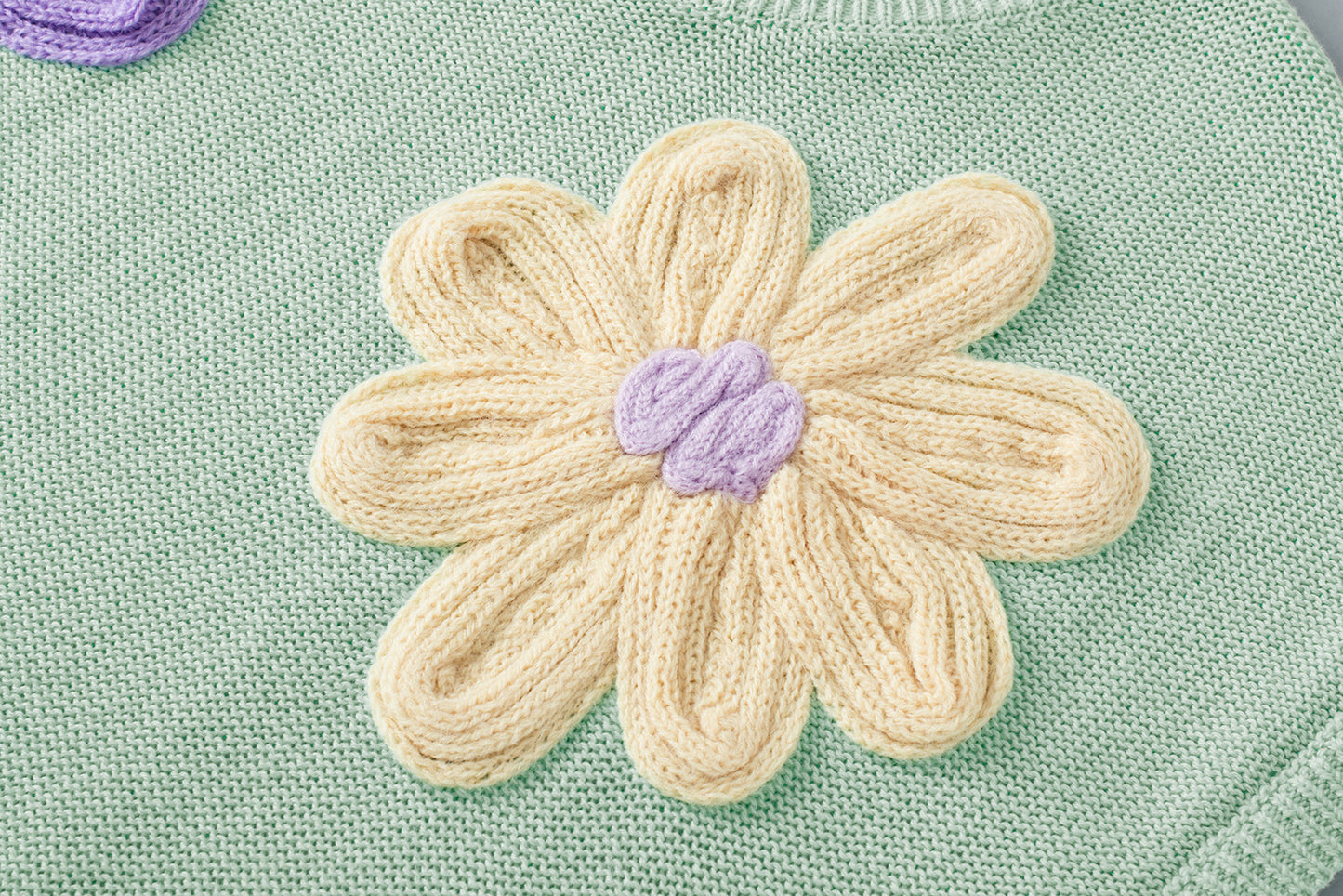 Jade Multi Crochet Flower Top